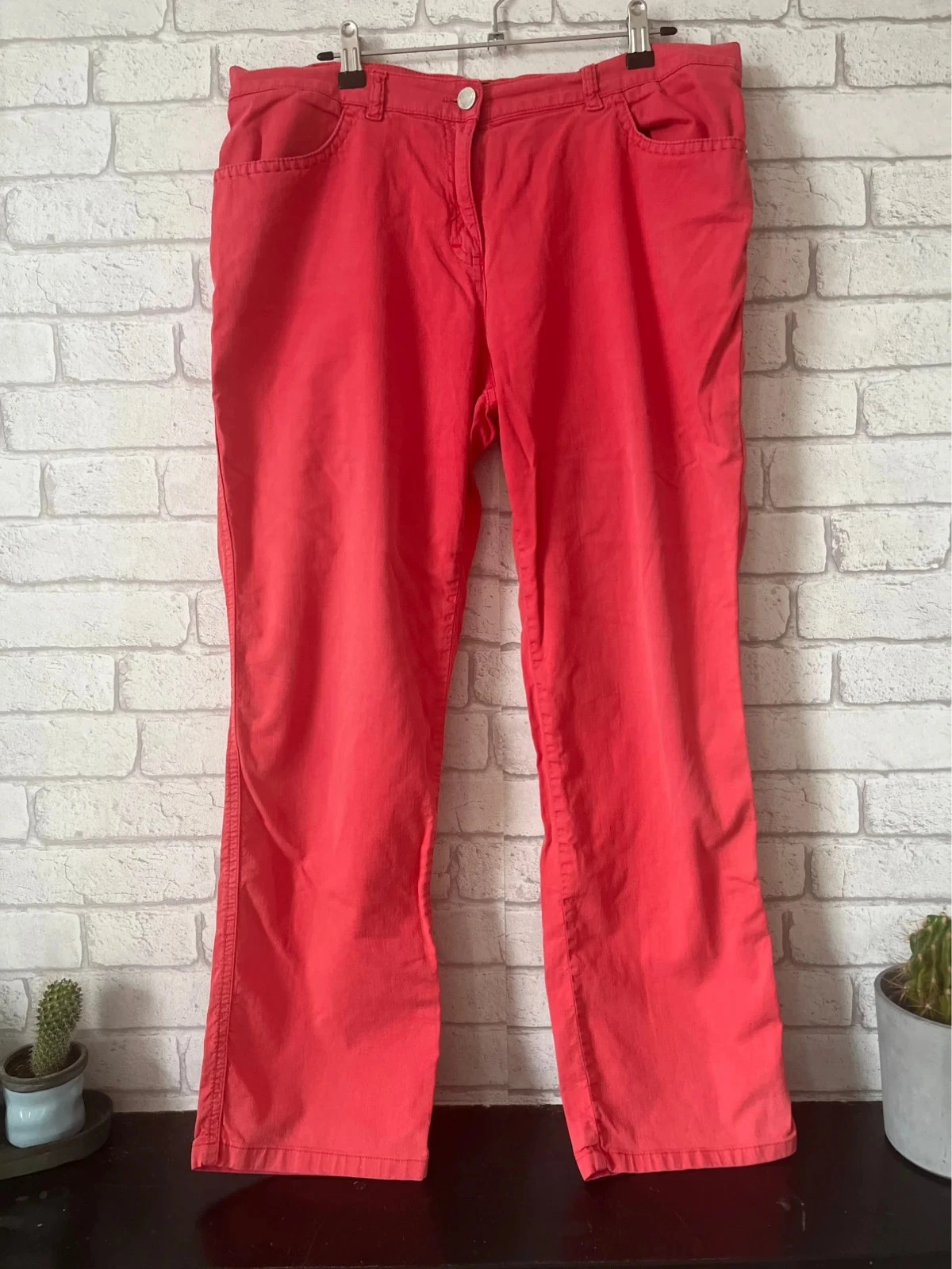 Pantacourt  rouge femme – Taille 42 – Elena Mirò